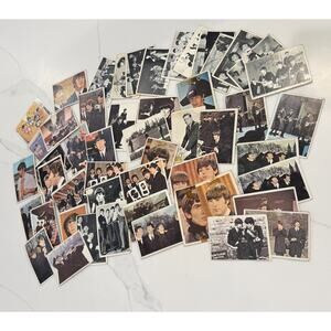 Lot of 51 Rare 1964 Topps The Beatles, B&W, Color, Movie Trading Cards Vintage